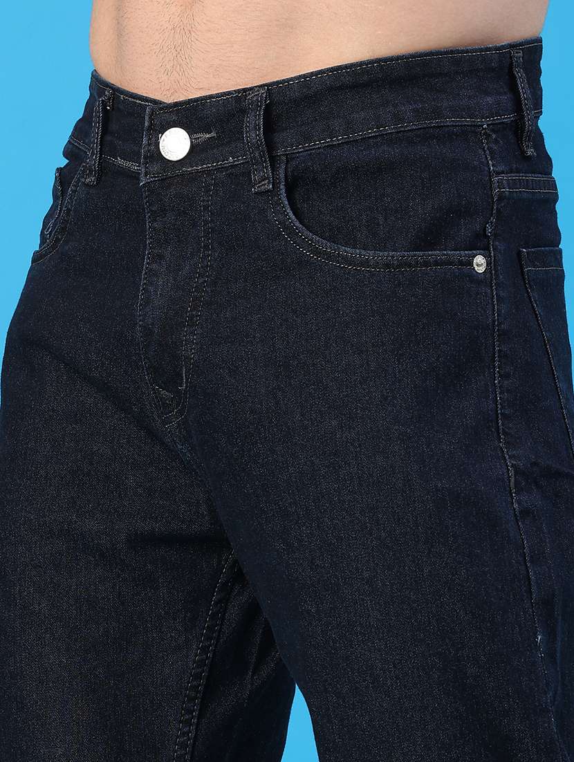 men plain mid rise full length straight fit jeans - 22251036 -  Standard Image - 5
