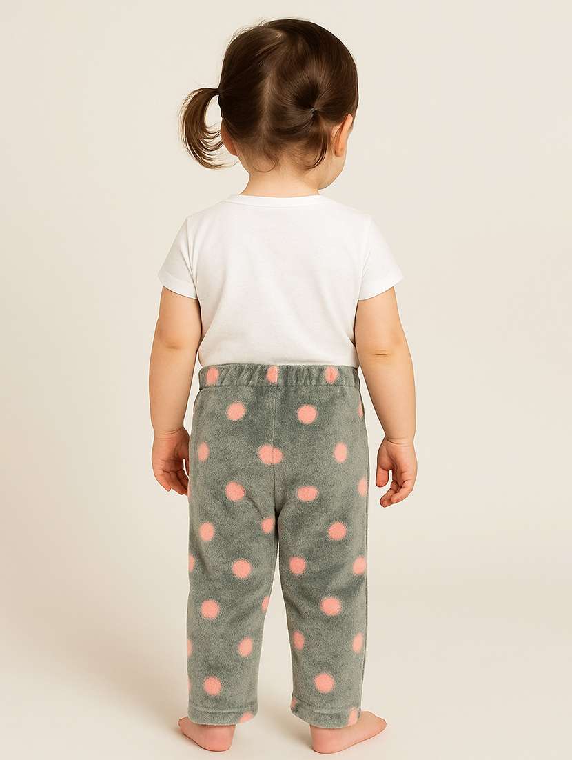 girls polka doted mid rise pyjama - 22251637 -  Standard Image - 3