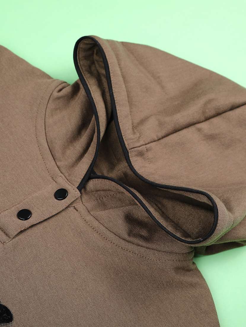 girls printed long sleeve hooded sweatshirt - 22251639 -  Standard Image - 3