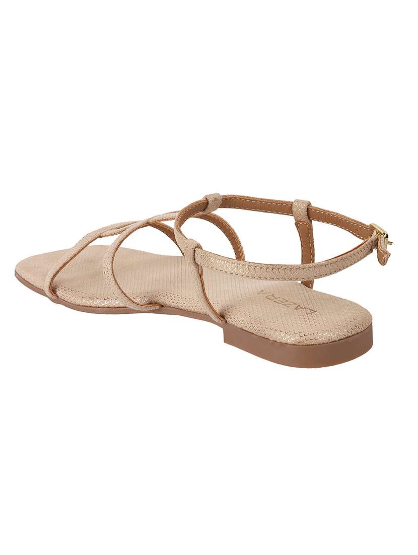 women solid back strap flat sandal - 22251752 -  Standard Image - 3