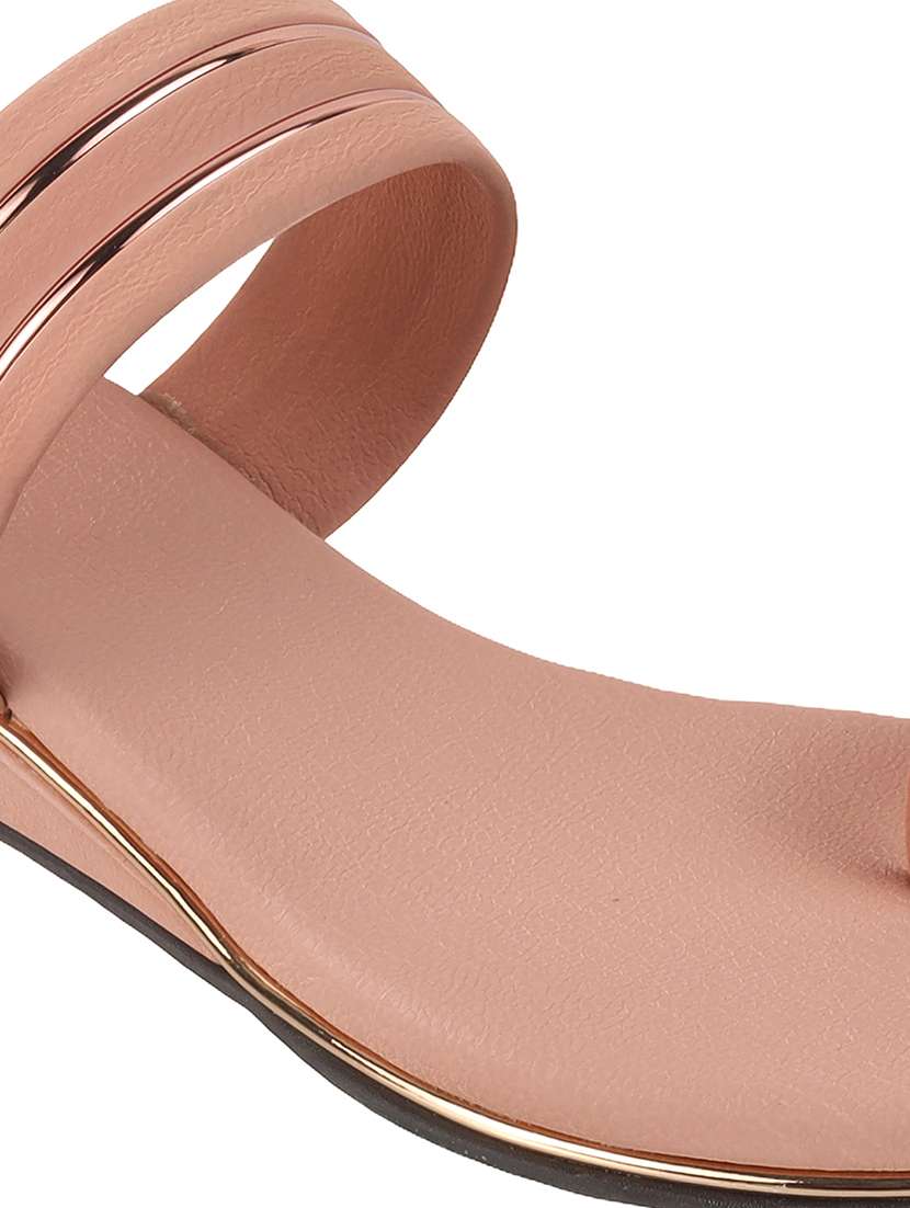 peach null women slip on flat sandal - 22251754 -  Standard Image - 5