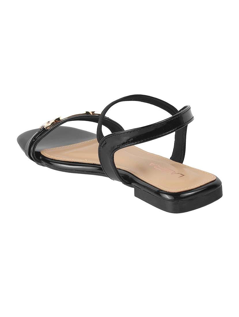women solid back strap flat sandal - 22251762 -  Standard Image - 3