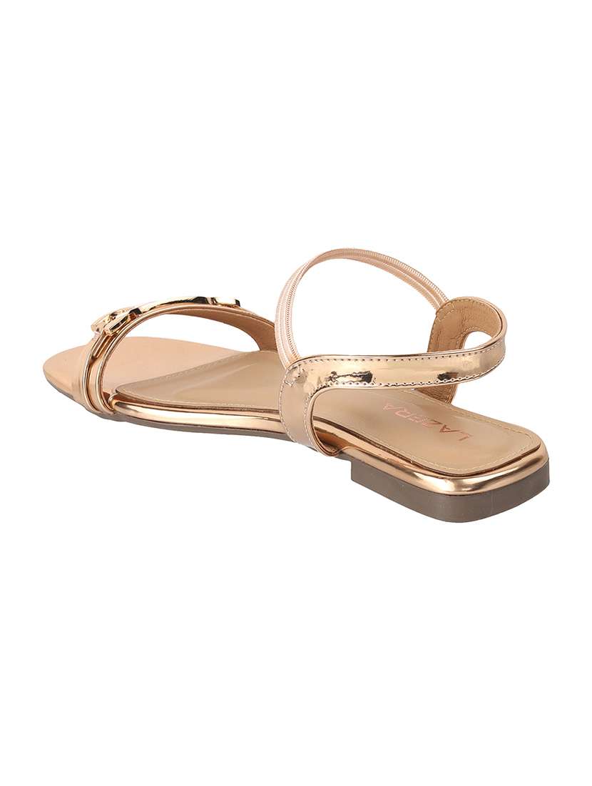 women solid back strap flat sandal - 22251763 -  Standard Image - 3