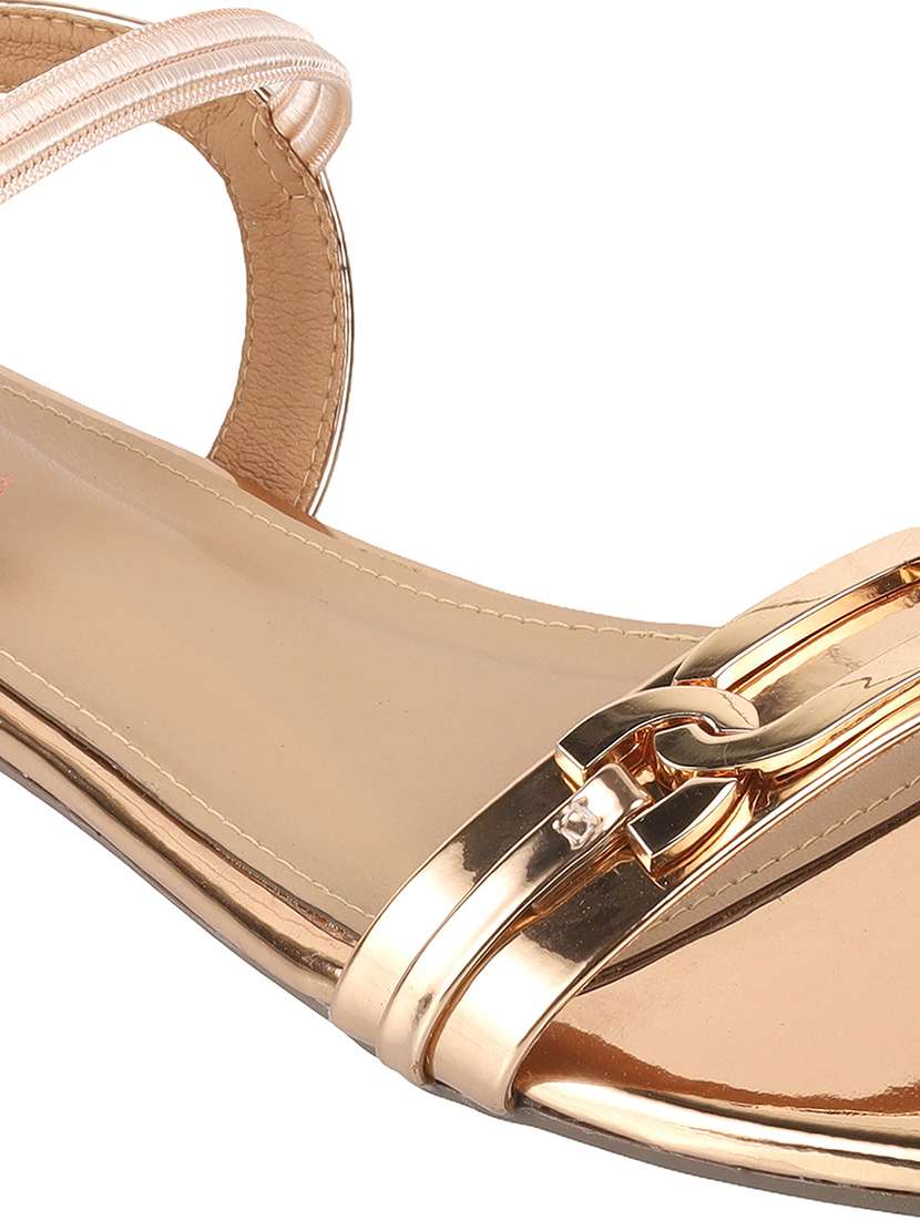 women solid back strap flat sandal - 22251763 -  Standard Image - 5