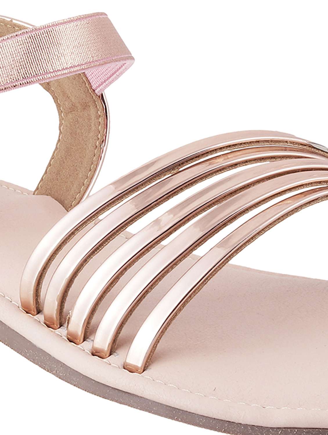 women solid back strap flat sandal - 22251764 -  Standard Image - 5