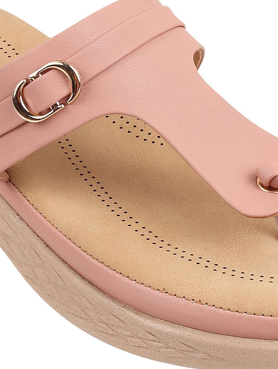 women peach slip on wedge - 22251766 -  Standard Image - 5