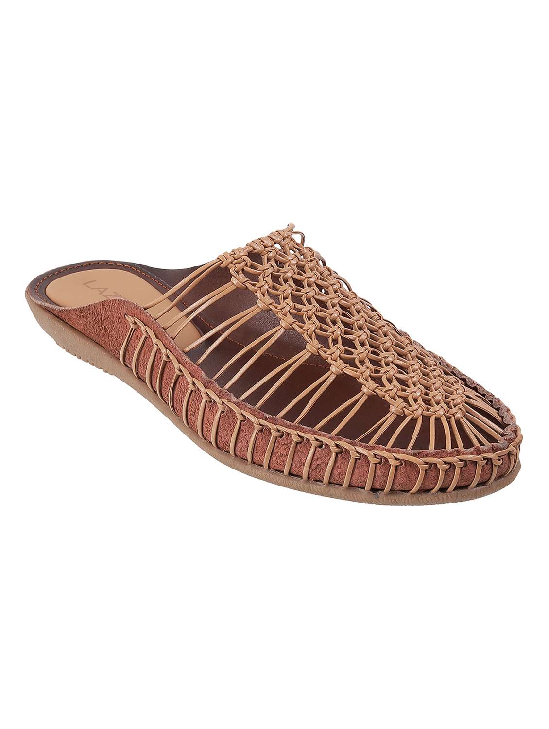 women solid slip on mules