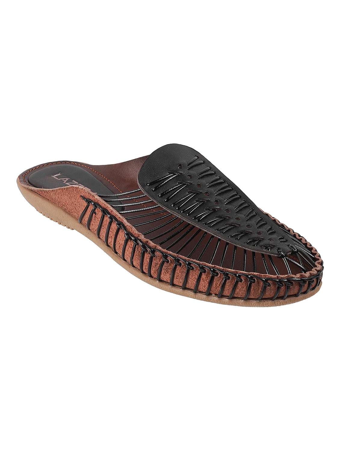 women solid slip on mules