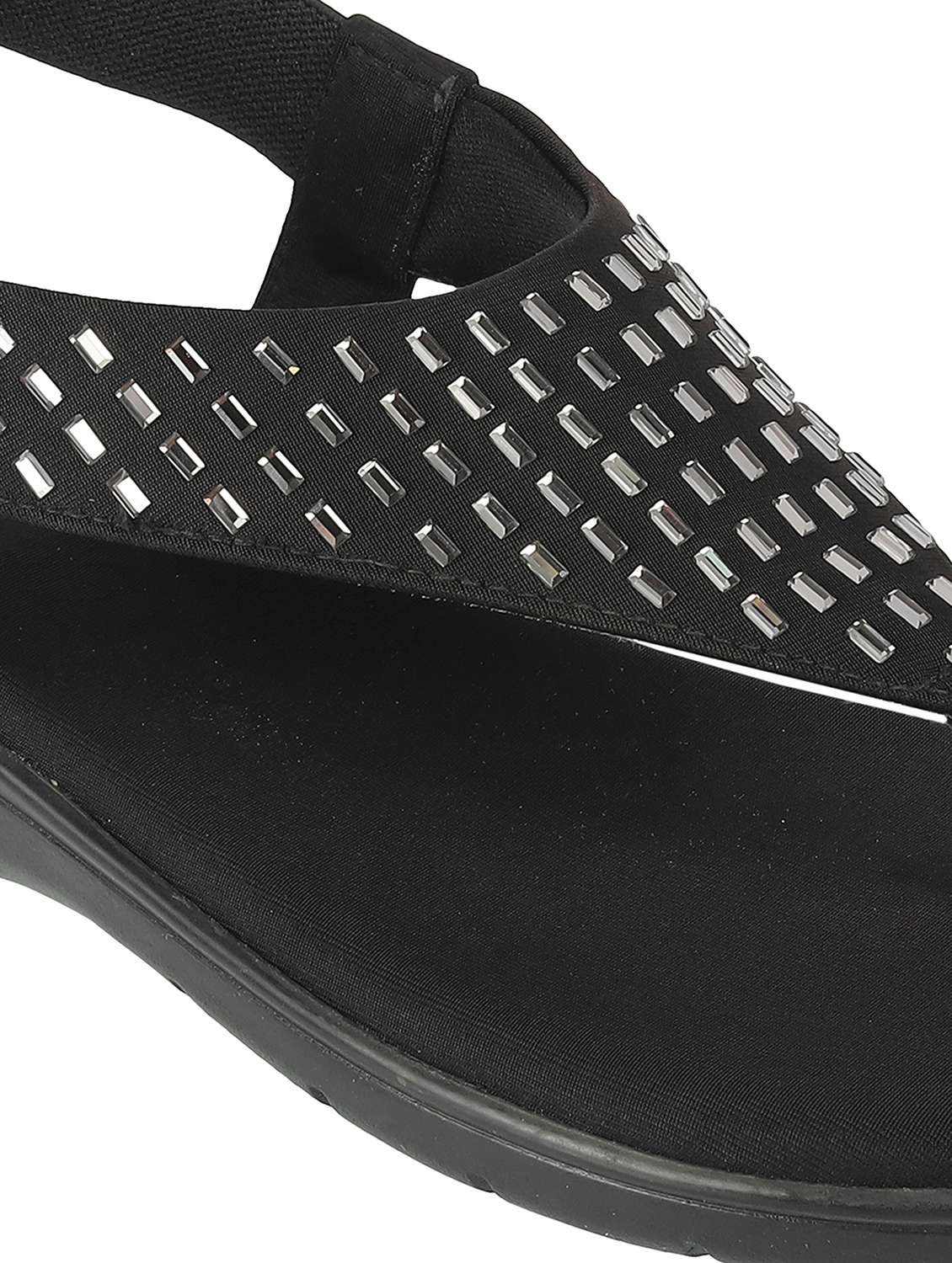 women embellished back strap flat sandal - 22251794 -  Standard Image - 5