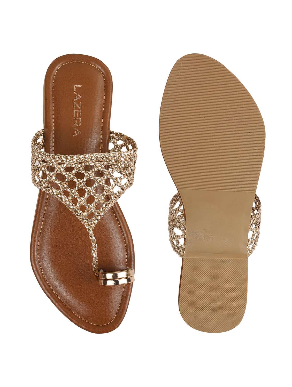 women solid slip on flat sandal - 22251795 -  Standard Image - 5