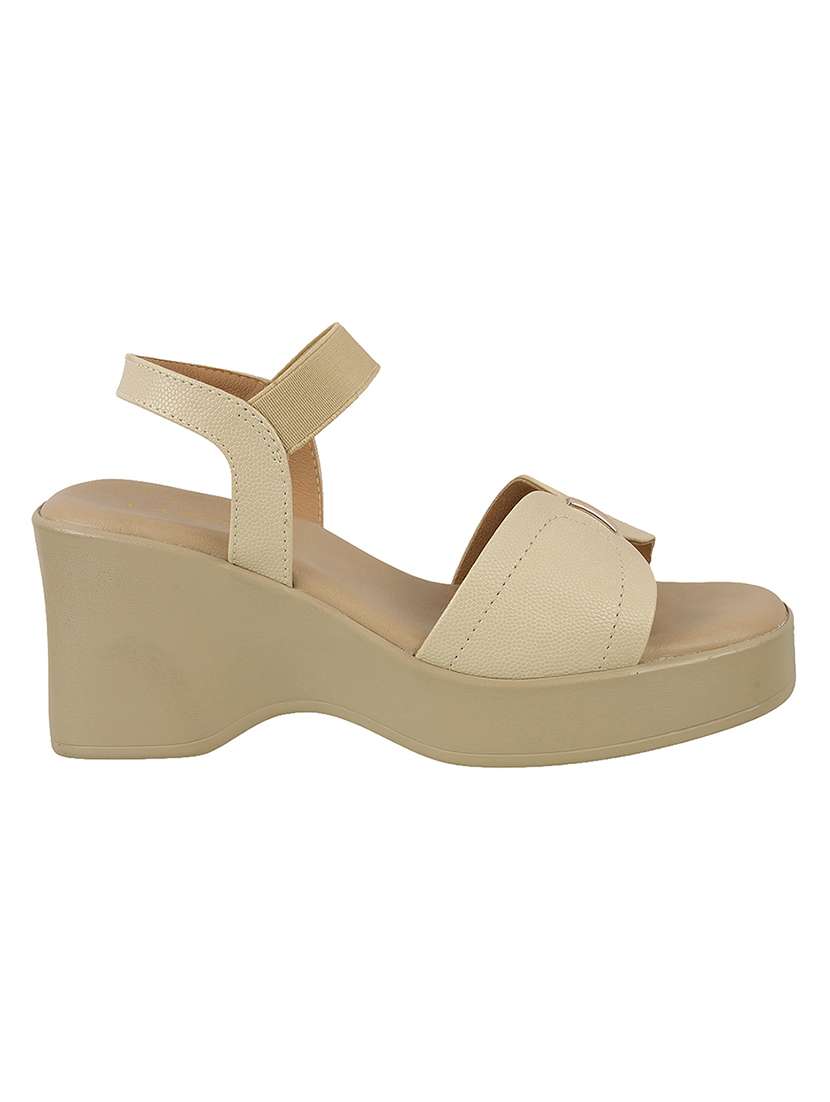women solid back strap block heel sandal - 22251926 -  Standard Image - 3
