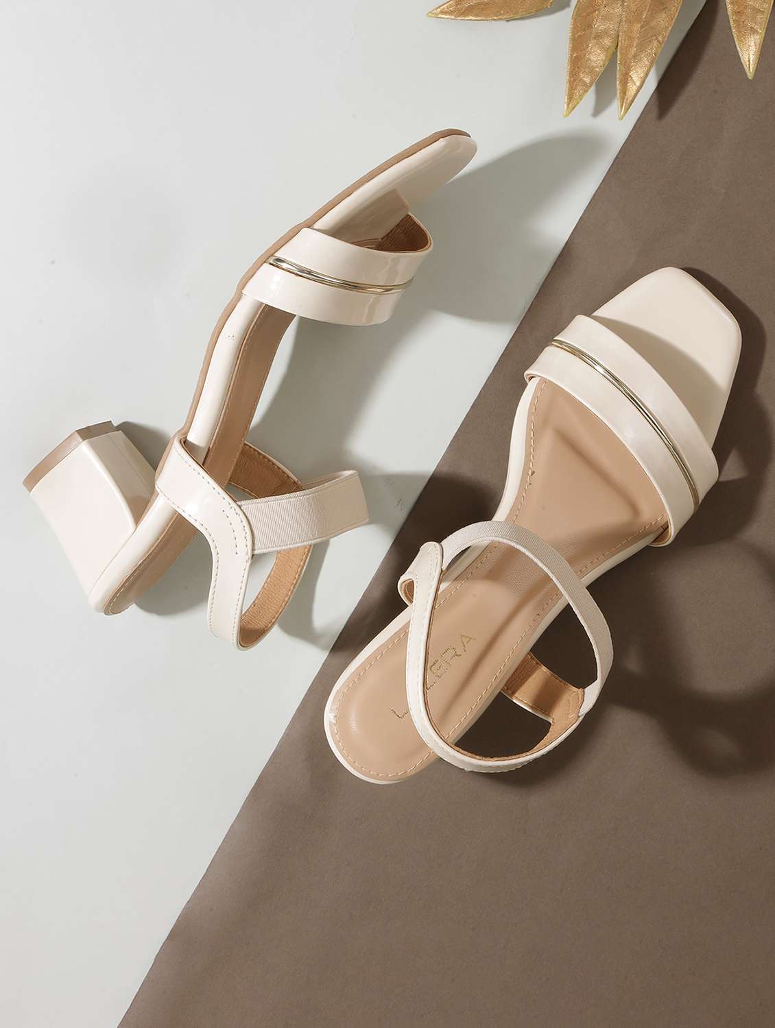 women back strap block heel sandal