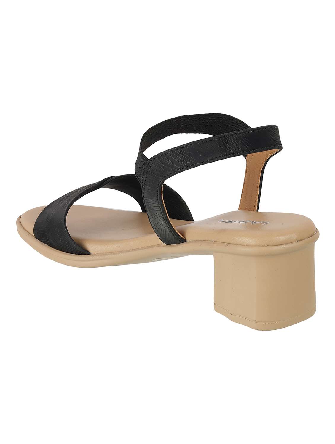 women solid back strap block heel sandal - 22251953 -  Standard Image - 3