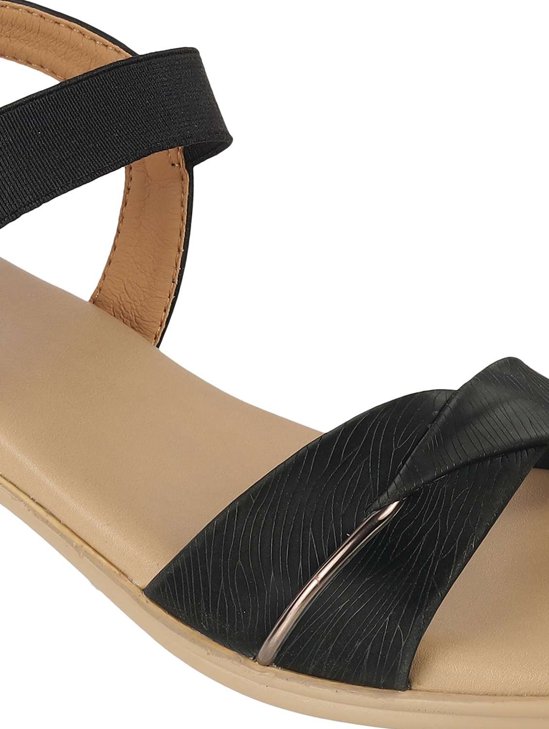 women solid back strap block heel sandal - 22251953 -  Standard Image - 5