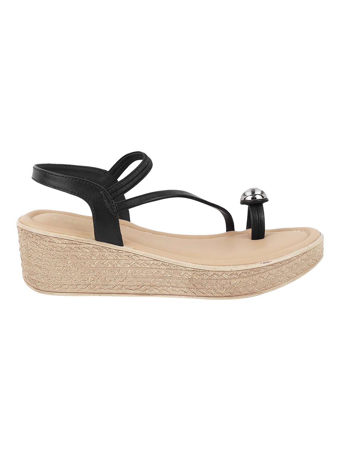 women solid back strapl wedge - 22251961 -  Standard Image - 3