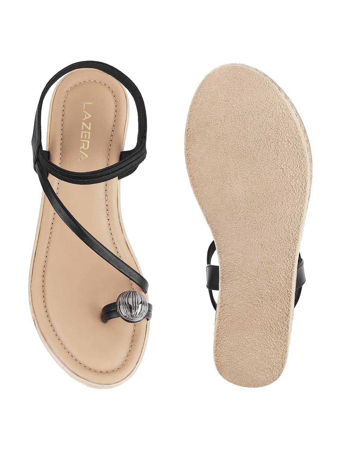 women solid back strapl wedge - 22251961 -  Standard Image - 5