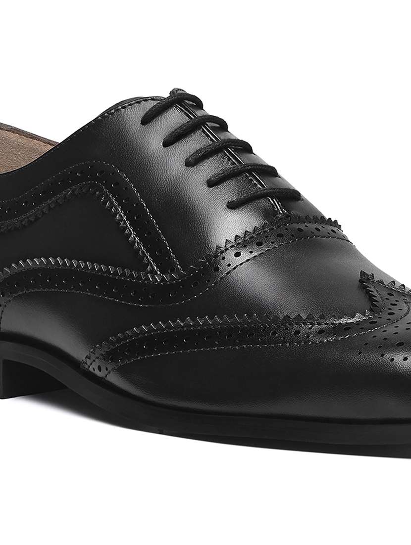 men black lace-up brouge - 22251983 -  Standard Image - 3