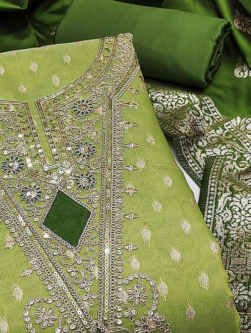 women self design embroidered unstitched suit set - 22252003 -  Standard Image - 3