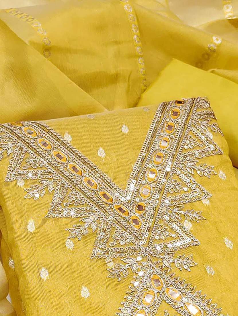 women self design embroidered unstitched suit set - 22252041 -  Standard Image - 3