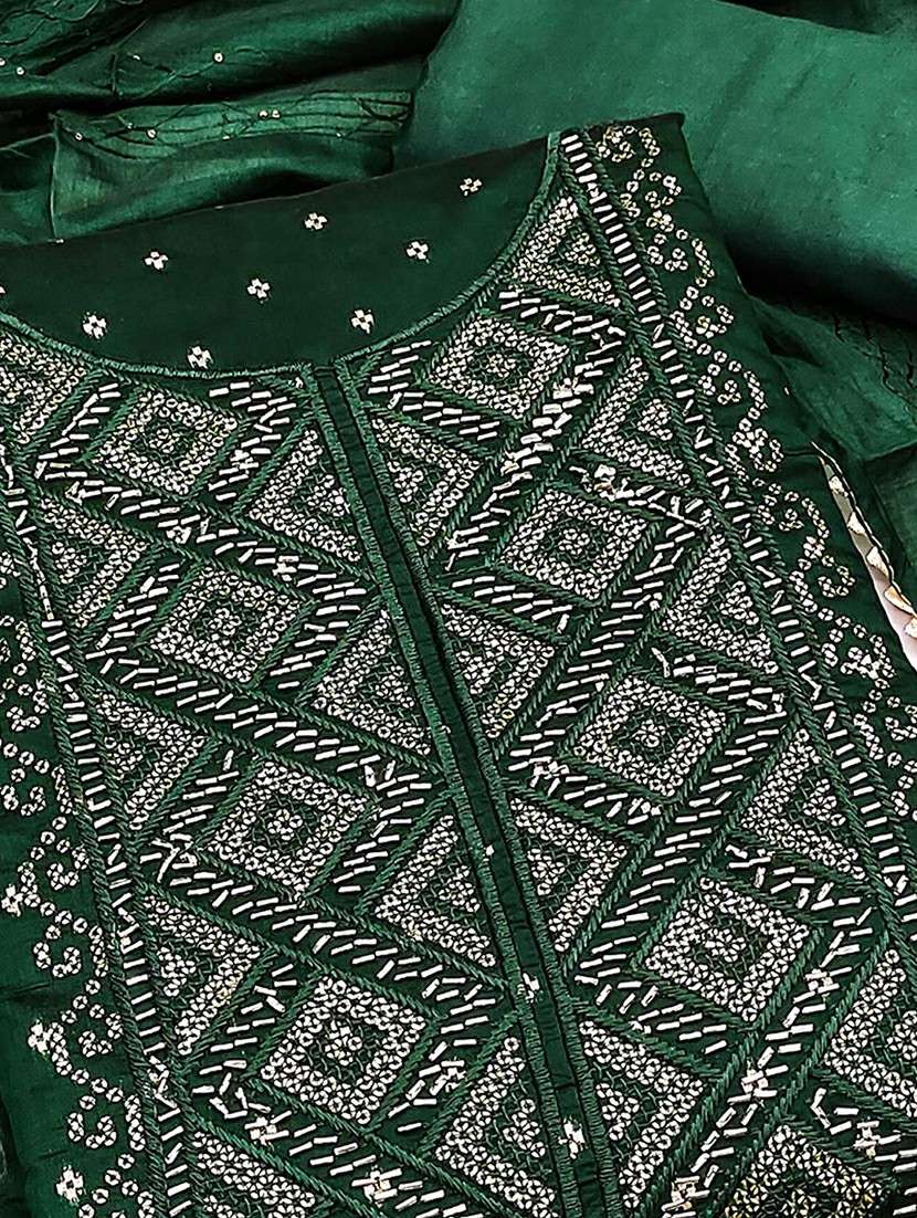 women self design embroidered unstitched suit set - 22252042 -  Standard Image - 3