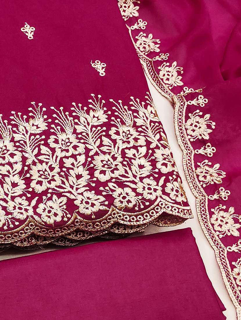 women solid with work unstitched suit set - 22252115 -  Standard Image - 3