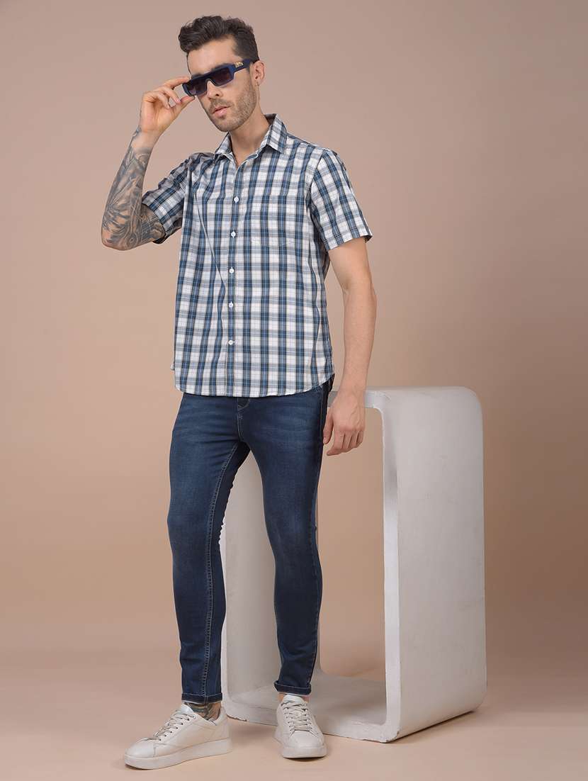 Men Solid Mid Rise Skinny Fit Jeans - 22253136 -  Standard Image - 5