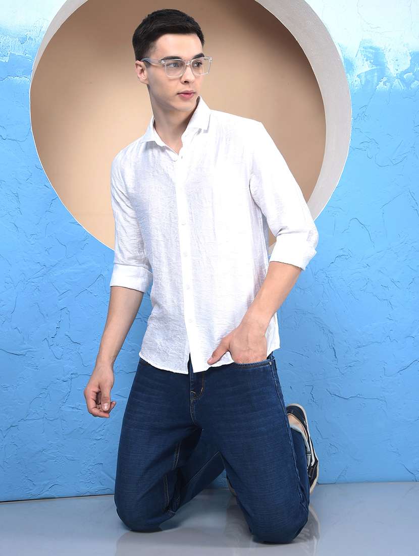 men collared long sleeve casual shirt - 22253179 -  Standard Image - 5
