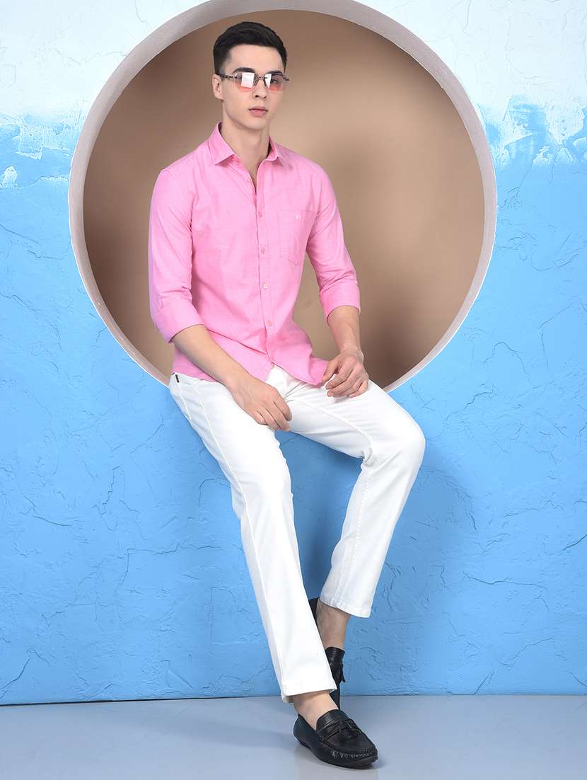 men collared long sleeve casual shirt - 22253192 -  Standard Image - 5