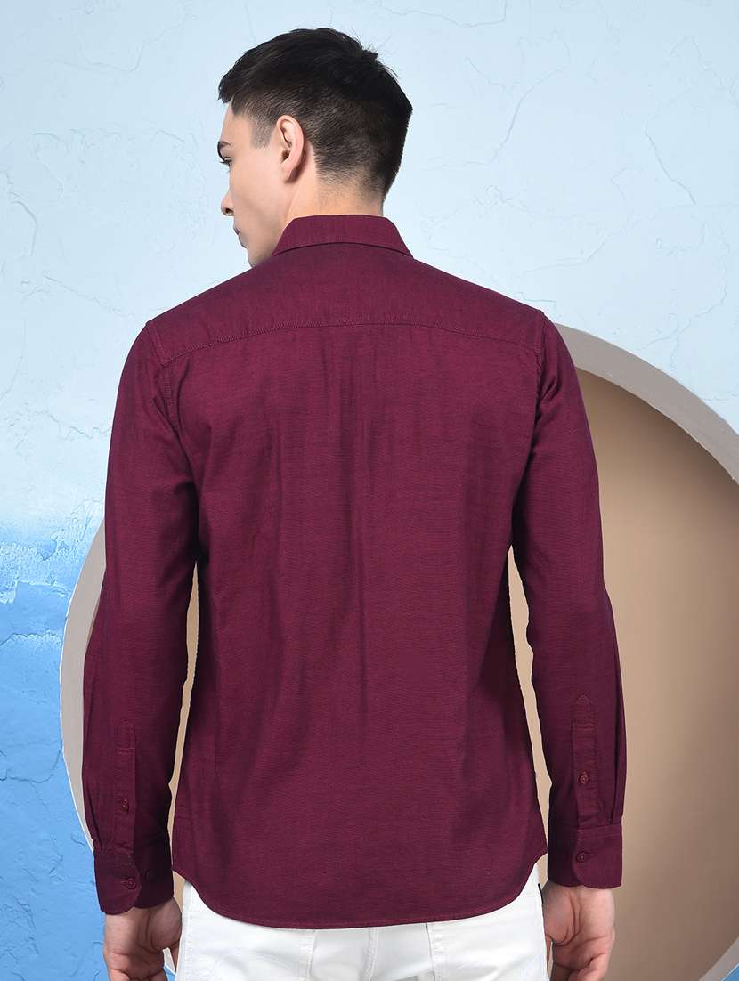 men collared long sleeve casual shirt - 22253193 -  Standard Image - 3