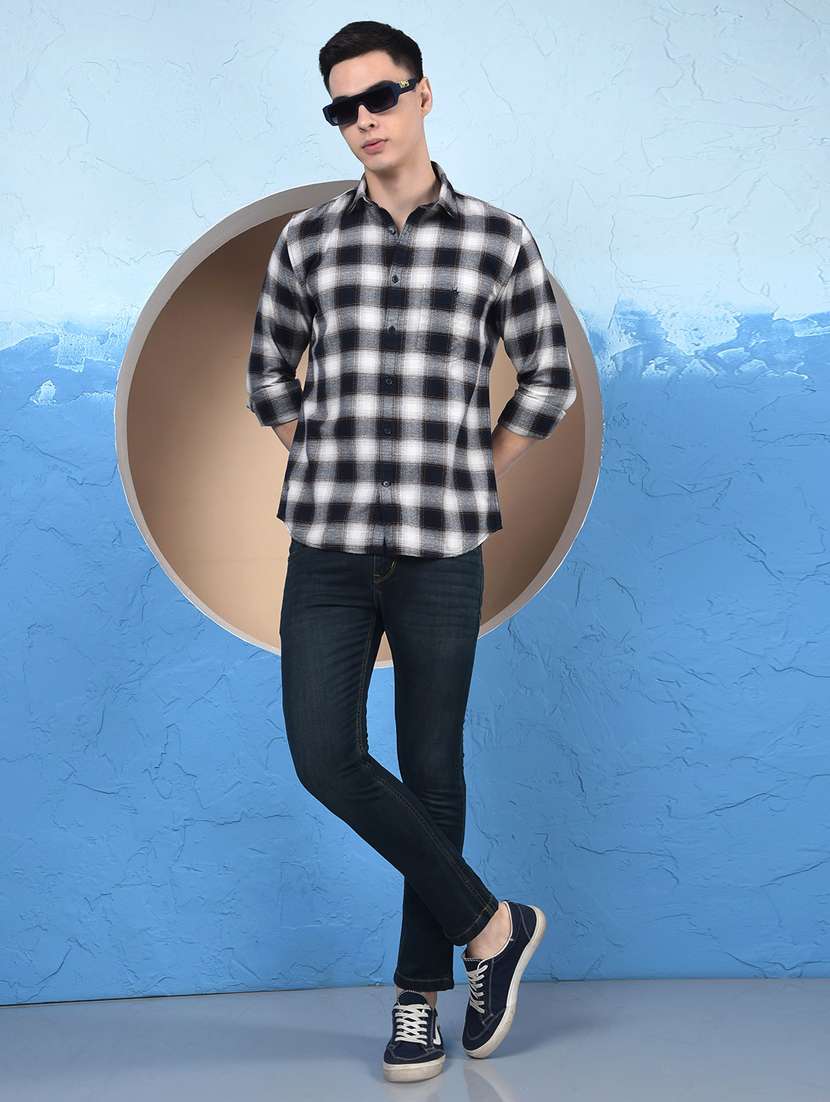 men collared long sleeve casual shirt - 22253209 -  Standard Image - 5