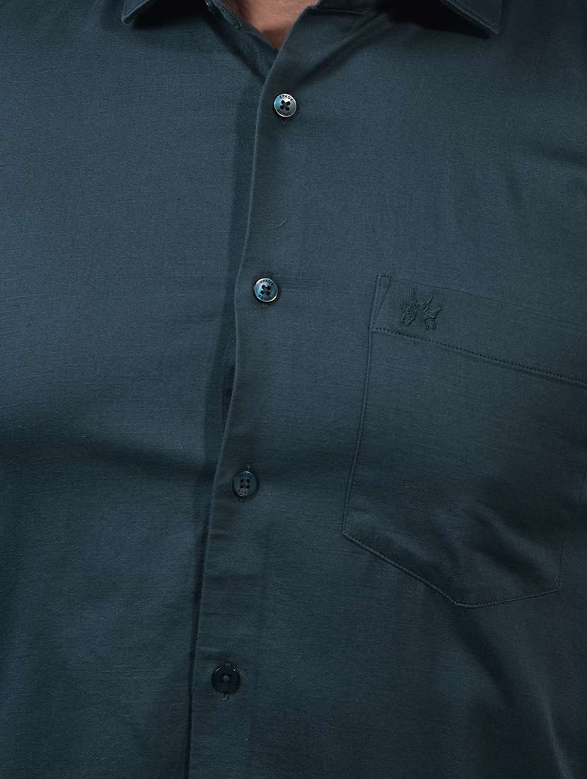 men collared short sleeve casual shirt - 22253214 -  Standard Image - 5