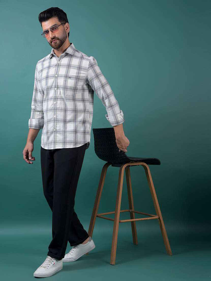 men collared long sleeve casual shirt - 22253225 -  Standard Image - 3