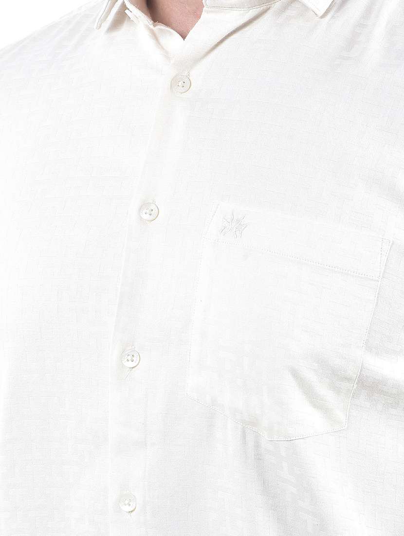 Men Collared Long Sleeve Casual Shirt - 22253232 -  Standard Image - 5