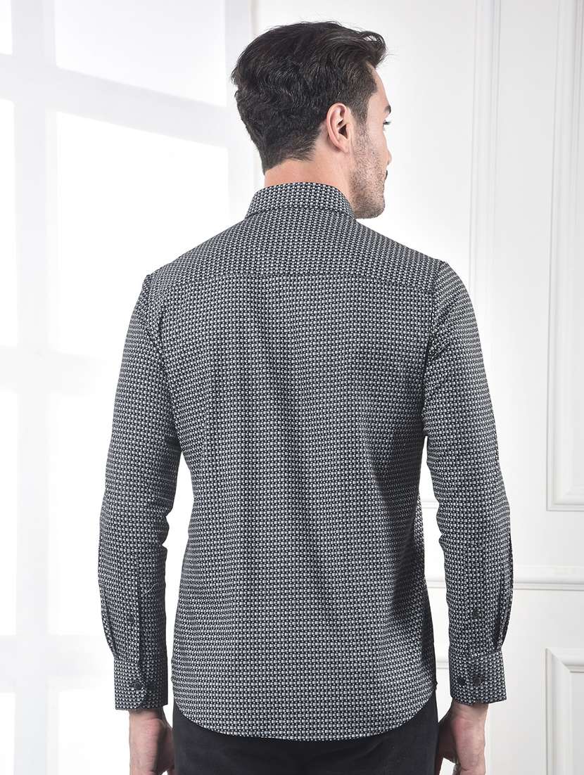 men collared long sleeve casual shirt - 22253238 -  Standard Image - 3
