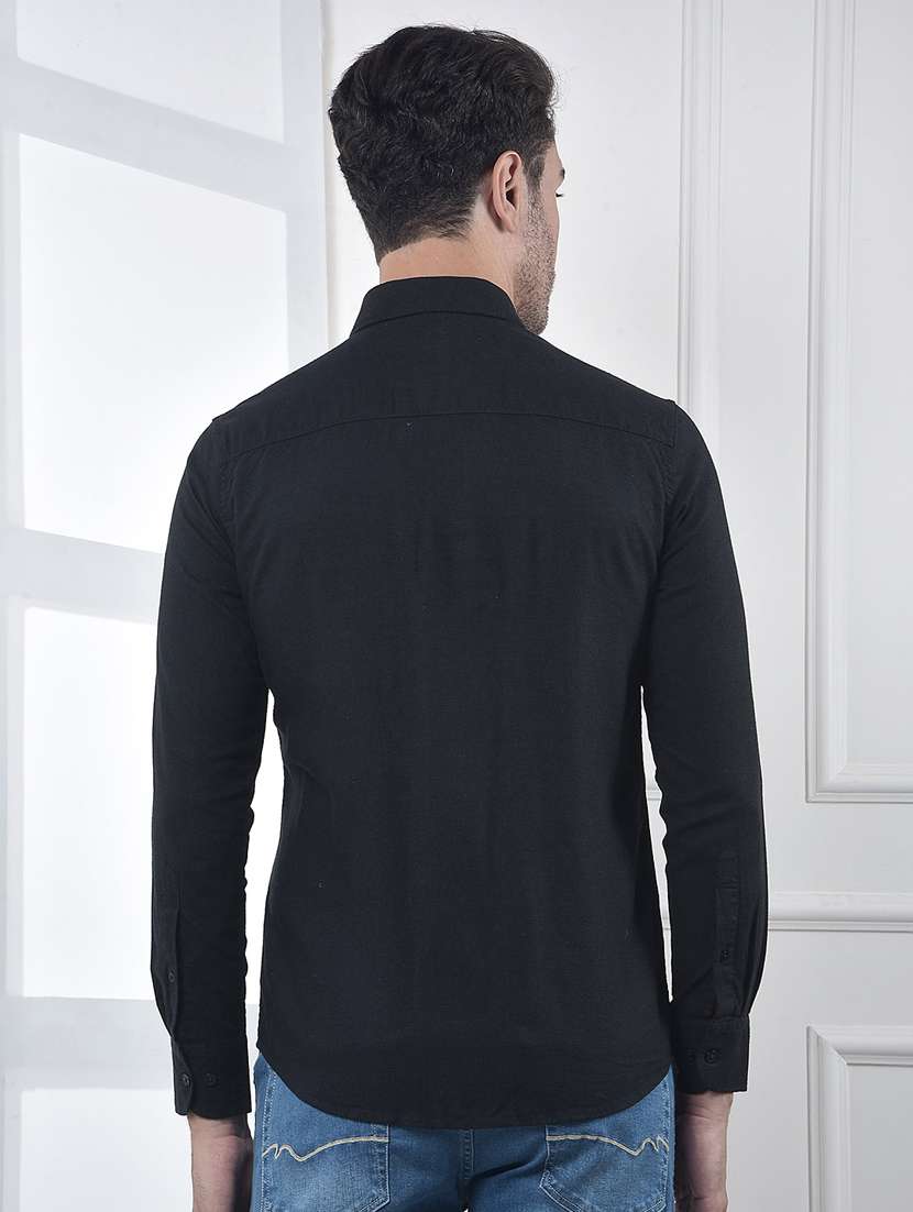 men collared long sleeve casual shirt - 22253243 -  Standard Image - 3