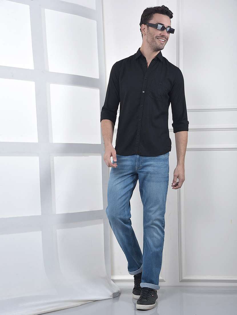 men collared long sleeve casual shirt - 22253243 -  Standard Image - 5