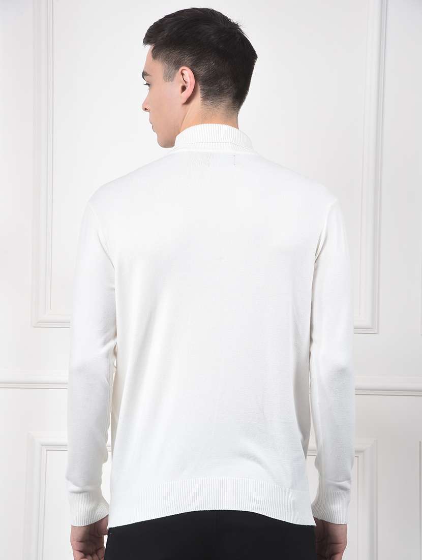 men solid long sleeve pullover - 22253251 -  Standard Image - 3
