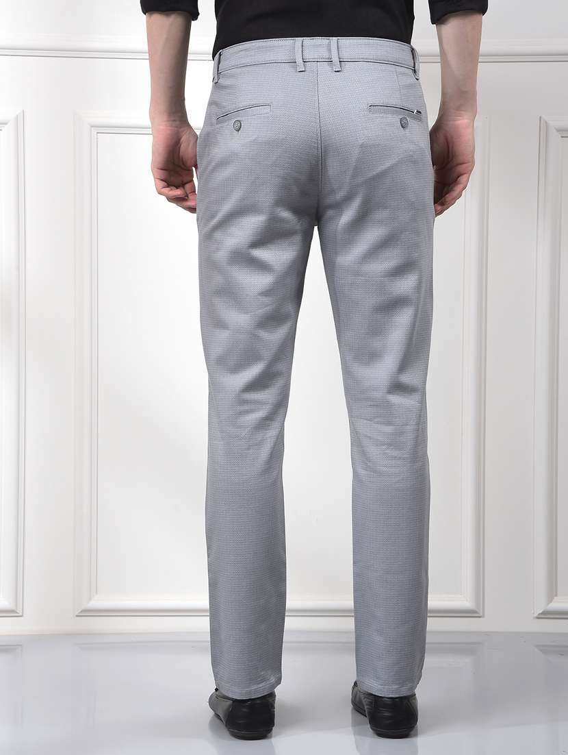 men solid mid rise slim fit chinos  - 22253267 -  Standard Image - 3