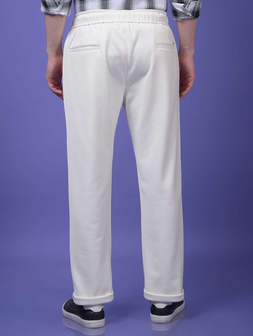 men solid mid rise straight fit chinos  - 22253279 -  Standard Image - 3