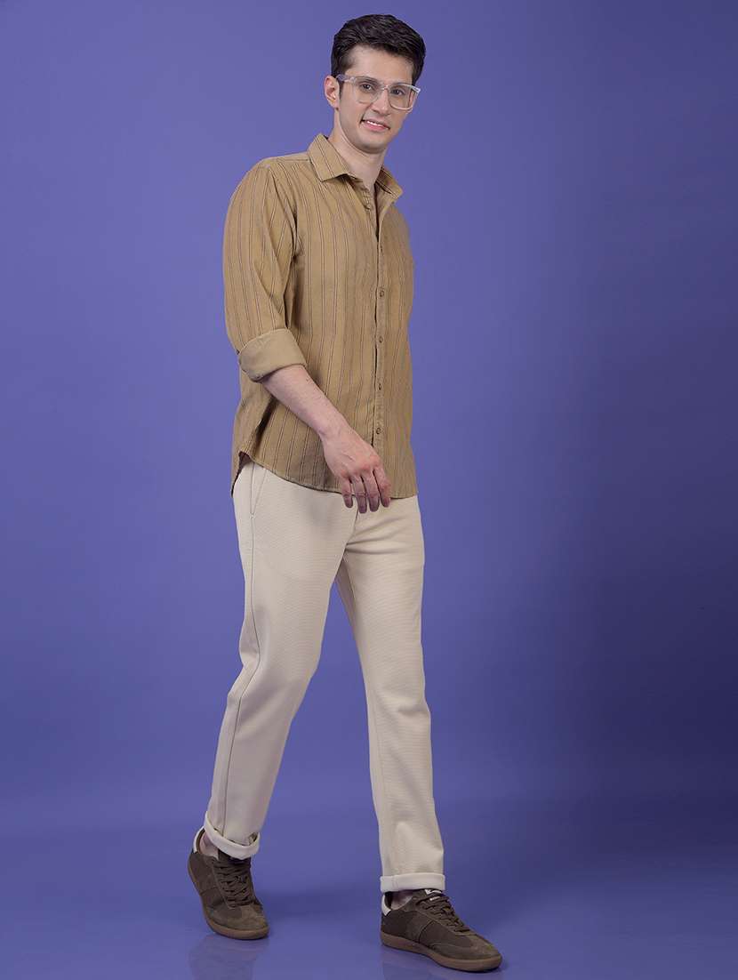 men solid mid rise straight fit chinos  - 22253280 -  Standard Image - 5