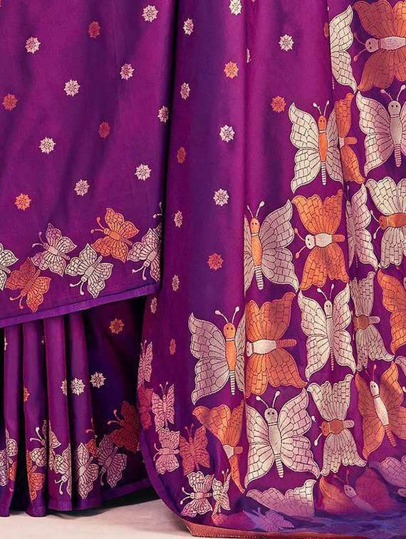 women self design banarasi saree with blouse - 22253496 -  Standard Image - 3