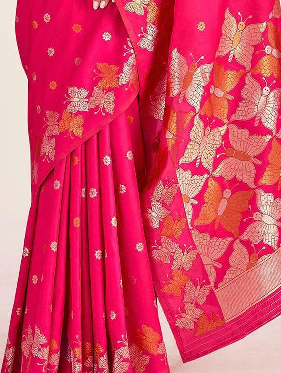 women self design banarasi saree with blouse - 22253497 -  Standard Image - 3