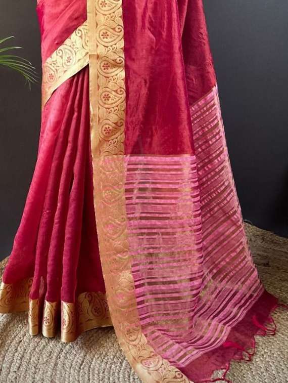 women self design bordered saree with blouse - 22253529 -  Standard Image - 3