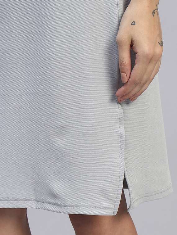 women solid high rise bodycon skirt - 22253634 -  Standard Image - 5