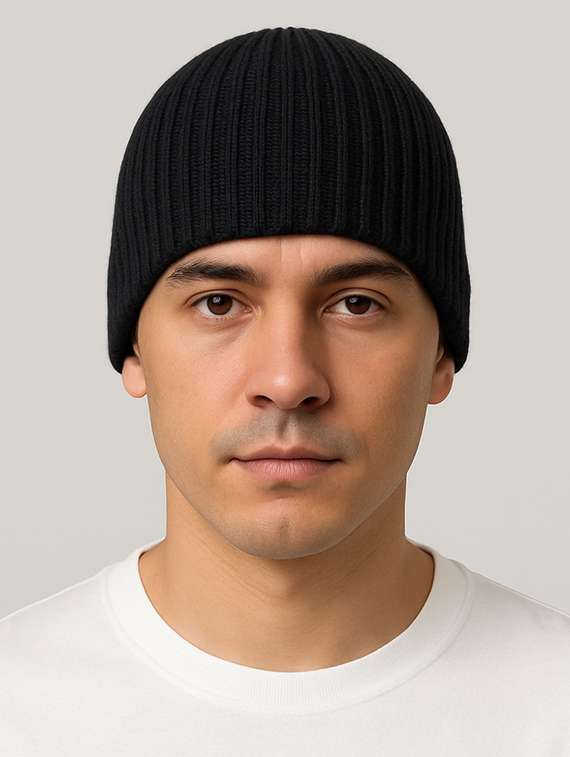 men solid ribbed knit winter beanie  - 22253645 -  Standard Image - 3