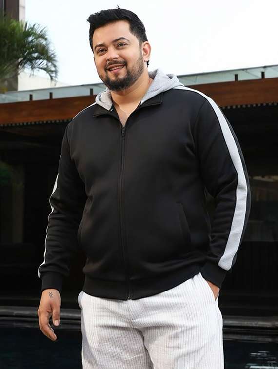 men color block long sleeve regular fit sweatshirt