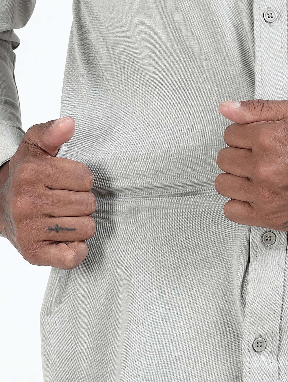 men solid collared long sleeve shirt - 22253755 -  Standard Image - 3