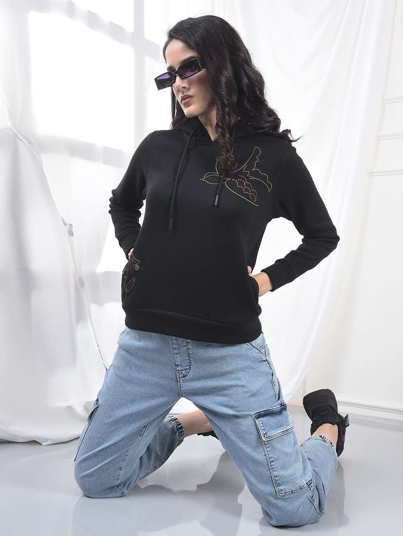 women solid mid rise denim cargo jogger - 22253781 -  Standard Image - 5