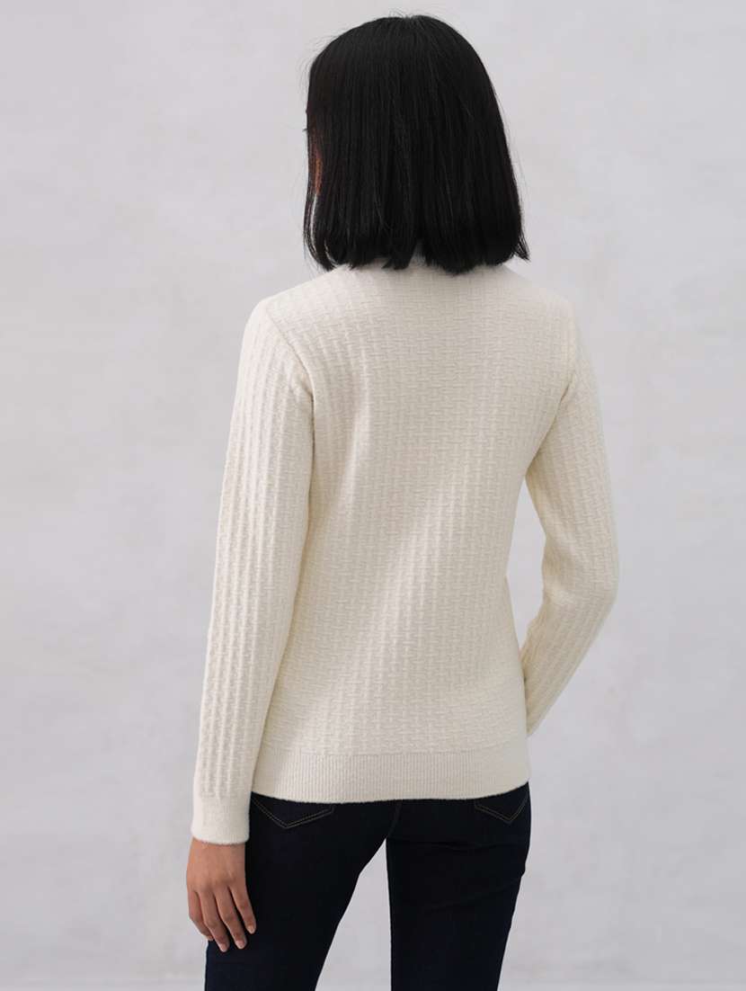 women self designed long sleeve pullover - 22253802 -  Standard Image - 3