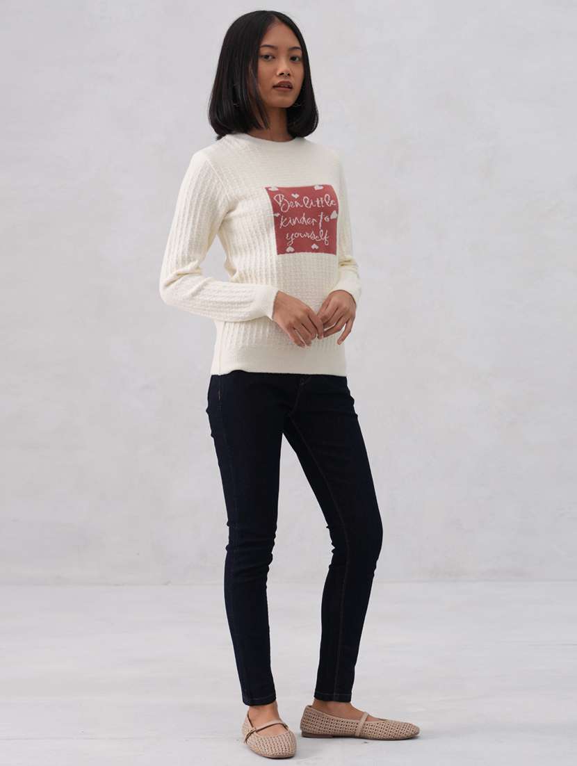 women self designed long sleeve pullover - 22253802 -  Standard Image - 5